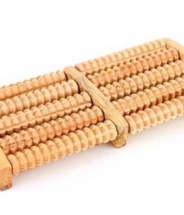 10 Silindirli Ahşap Ayak Masaj Aleti Mz-511