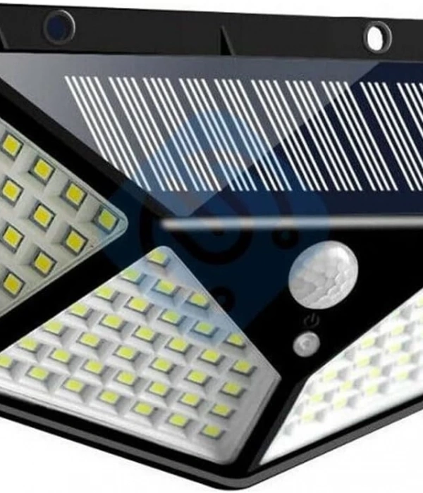 100 Led Dış Mekan Solar Aydınlatma Fotoselli Solar Lamba Hareket Sensörlü