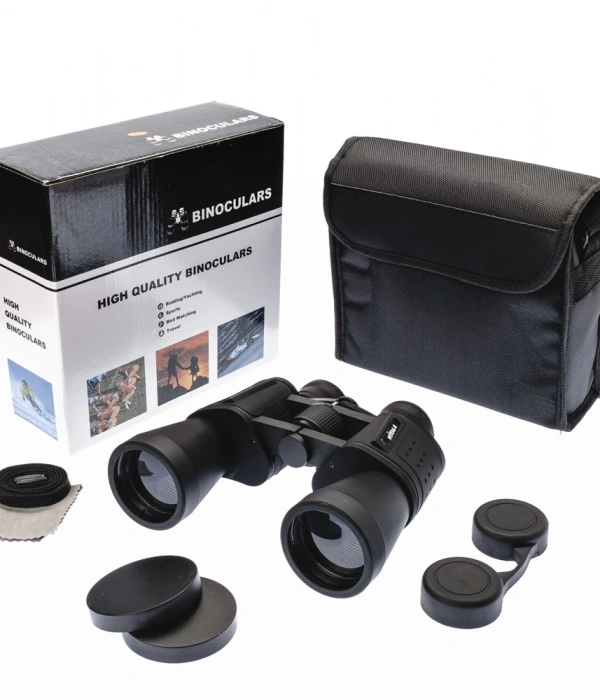 10×50 – Geniş Ön Mercekli Profesyonel El Dürbünü – 1000m/56m – Siyah