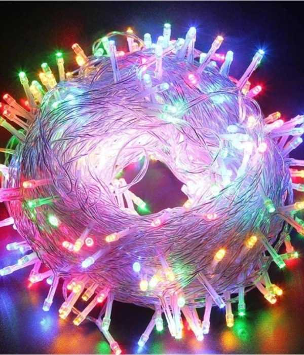 10m 100 Led Boncuk Lamba Rgb Işık Şeffaf Kablo Mz-18-1