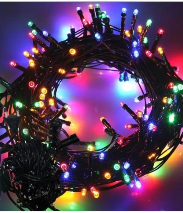 10m 100 Led Boncuk Lamba Rgb Işık Siyah Kablo Mz-18-10