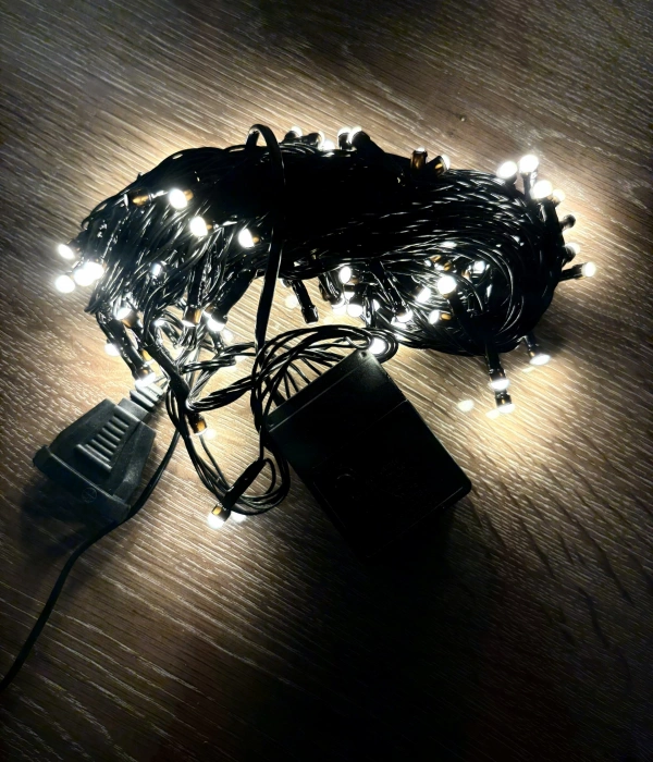 10m 100 Led Damla Uçlu Gün Işığı Siyah Kablo Mz-17-3