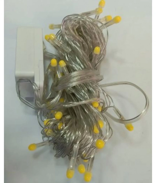 10m 100 Led Damla Uçlu Led Işık Beyaz Işık Şeffaf Kablo