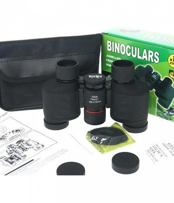 10x24  Katlanır, Kauçuk Kaplamalı Orta Boy  El Dürbünü 1000m/76m