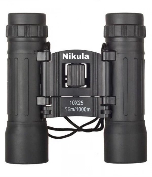 10x25 Av Dürbünü 56m/1000m  Kauçuk Kaplama Siyah