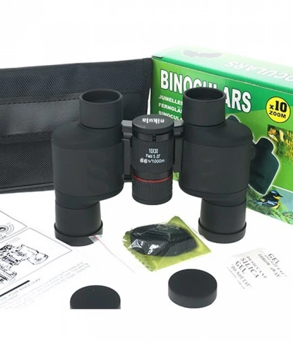 10x30   Mavı Mercekli Kauçuk Kaplamalı Kamp Dürbün