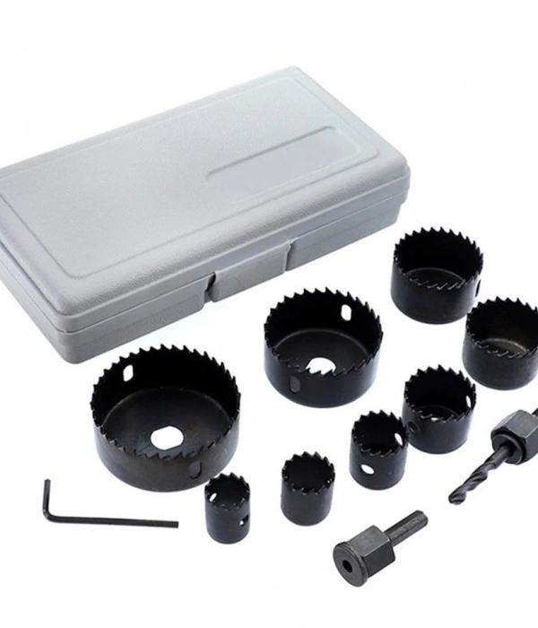 11 Parça Panç Seti Ağaç Kesme Testere Matkap Ucu Takımı Alçıpan Tavan Kesme