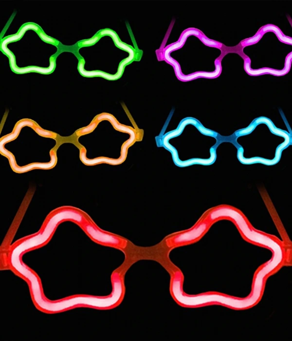 12 Adet Yıldız Glow Gözlük – Glow Partisi Ve Etkinlik İçin
