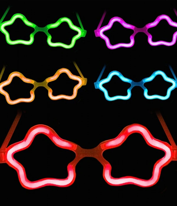 12 Adet Yıldız Glow Gözlük – Glow Partisi Ve Etkinlik İçin