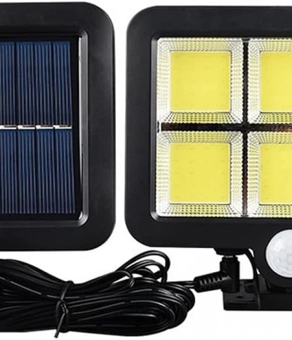 120 Cob Led Solar Panelli 3 Modlu Duvar Lambası Mz-302