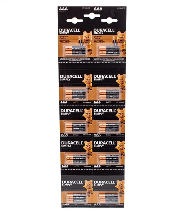 1.5v İnce Aaa 20li Alkalin Pil Lr03/mn20