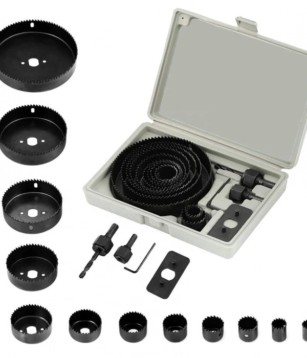 16 Parça Panç Seti Ağaç Kesme Testere Matkap Ucu Takımı Alçıpan Tavan Kesme