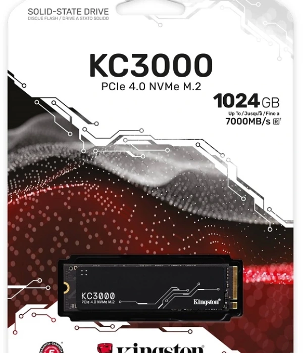 1TB KINGSTON KC3000 M.2 NVMe PCIe 4.0 SKC3000S/1024G 7000/6000MB/s