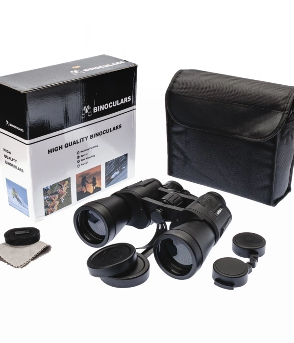 20×50 – Geniş Ön Mercekli – 1000m/56m El Dürbünü – Siyah