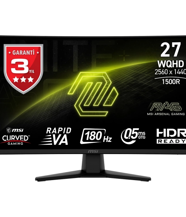 27 MSI MAG 274CQF WQHD 180HZ 0.5 MS ADAPTIVE CURVED GAMING