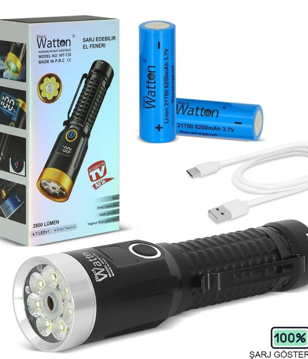 2800 Lümen Özel Seri Yeşil Lazer Özellikli Mıknatıslı Wt-735