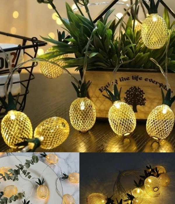 2m 10 Led Pilli 2 Kademeli Ananas Led Işık Mz6200-251