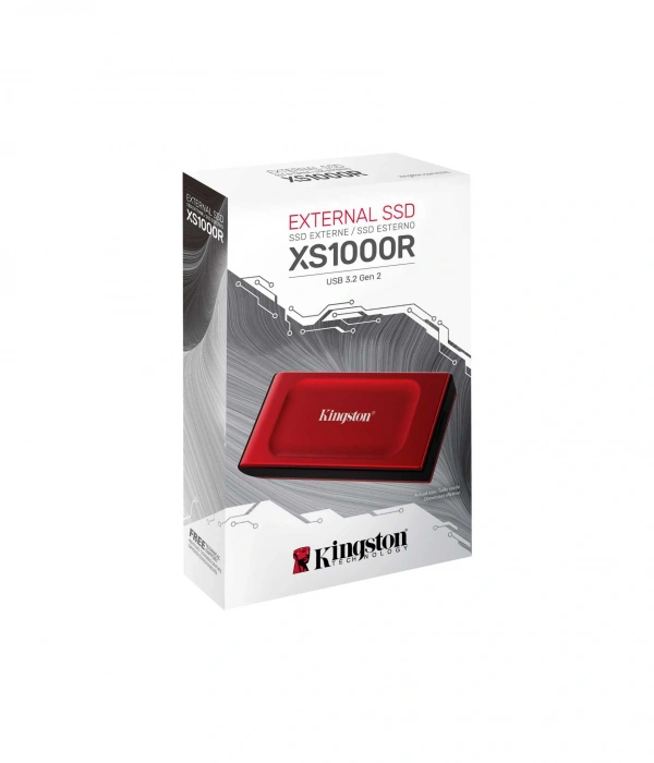 2TB KINGSTON USB3.2 SXS1000R/2000G 1050/1000MB/s RED (USB-C KABLO DAHİL)