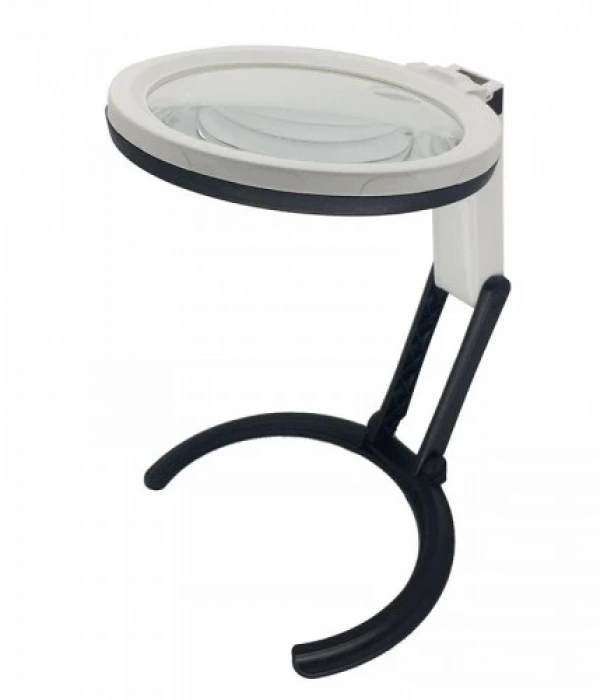 2x5x120mm   10 Ledli  Masaüstü Büyüteç