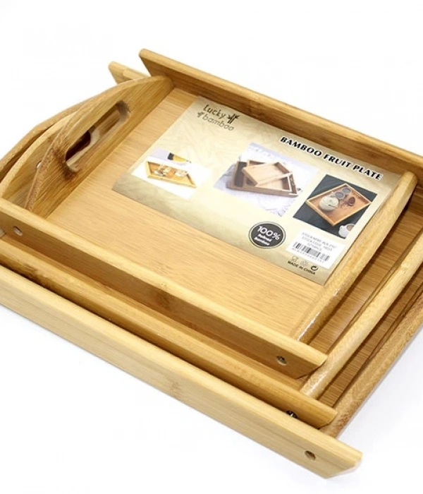 3lü Bambu Tepsi Alk2167