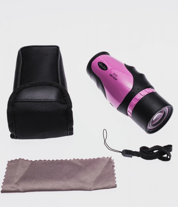 30x30 Tek Gözlü Ayarı Gerektirmeyen Perma Focus Otomatık Netleme Dürbün Fuşya