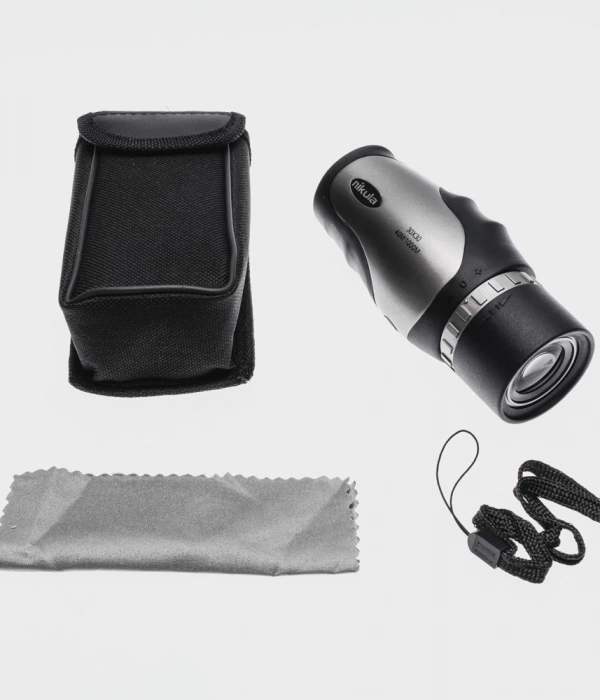 30x30 Tek Gözlü Ayarı Gerektirmeyen Perma Focus Otomatık Netleme Dürbün Gri