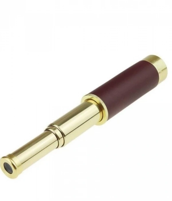 30x40 Panda Büyük Mercekli Pirinç Gövdeli Deri Çantalı Denizcilik Korsan Dürbün