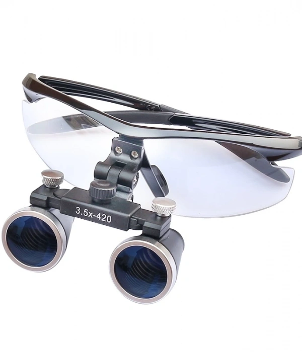 3.5x420mm  Diş Cerrahi Gözlük Lens Büyüteç,taşıma Çantalı