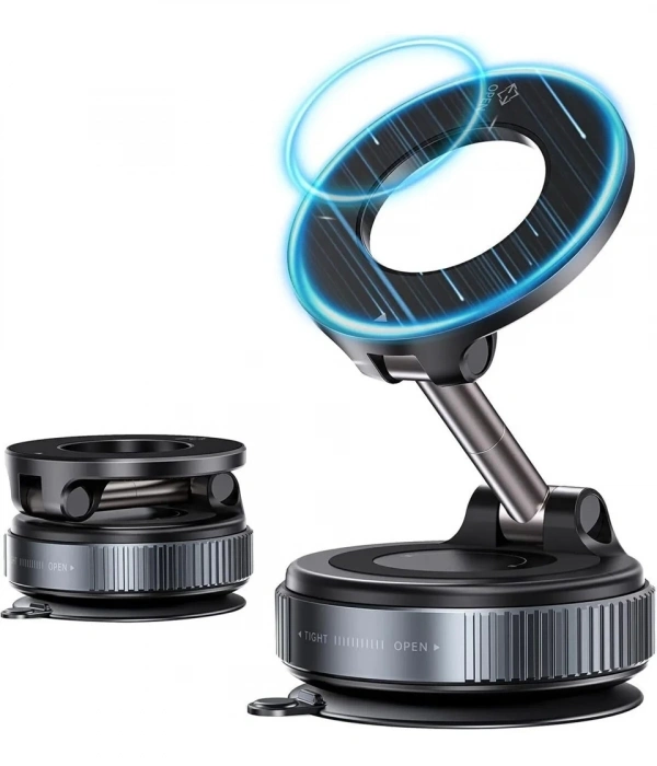 360 Dönebilen Ayarlanabilir Araç Içi Tutucu Kullanılabilen Vakumlu K007 Magsafe Telefon Tutucu