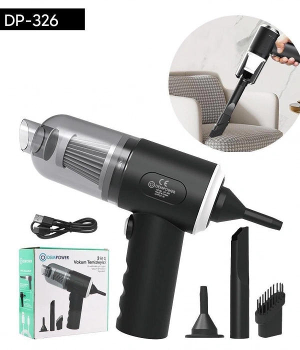 3in1 Araç Süpürgesi