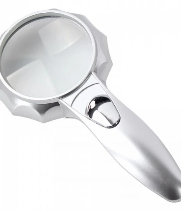 4x 6 Led Işık Aydınlatma 75mm Optik Lens El Büyüteç