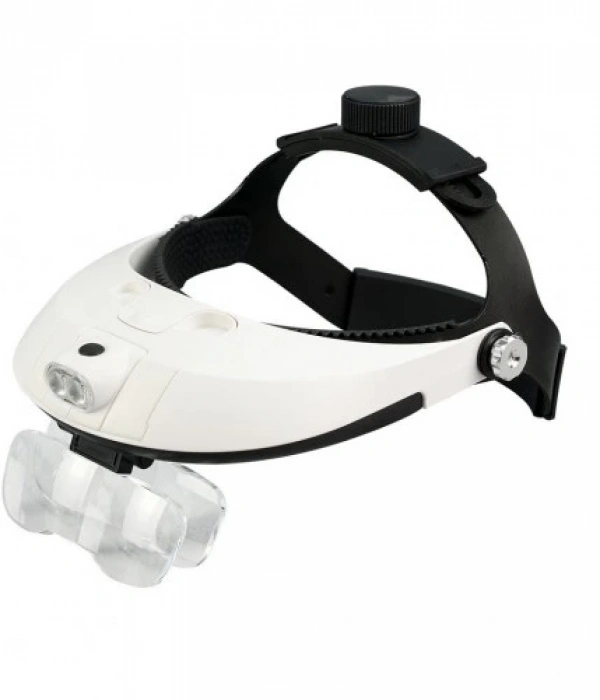 5 Mercekli Çok Fonksiyonlu, Başlık Tip Işıklı Büyüteç 81001h