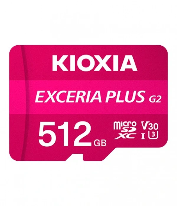 512GB KIOXIA EXCERIA PLUS G2 MICRO SDXC 4K 100/MB/s LMPL2M512GG2