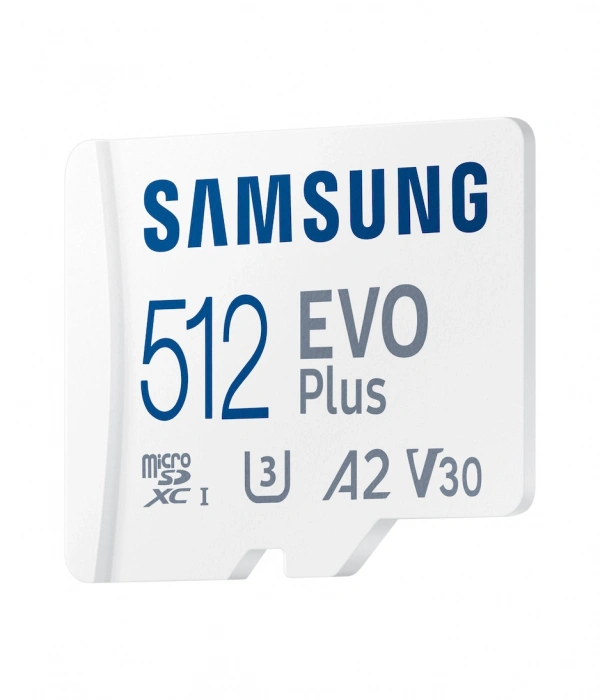 512GB SAMSUNG EVO PLUS MICROSDXC UHS-I U3 V30 A2 160MB/s MB-MC512SA/TR