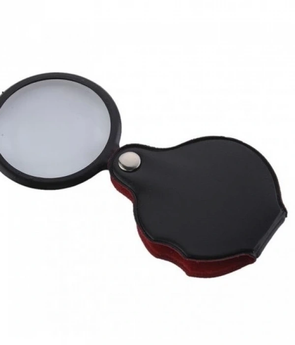 5x50mmmini Büyüteç,cepte Taşınan,optik Lens Katlanabilir Deri Kaplamaxx1051
