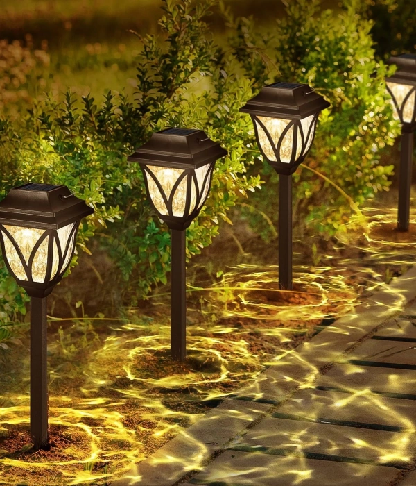 6lı Solar Bahçe Aydınlatması Beyaz Işık Mz-304