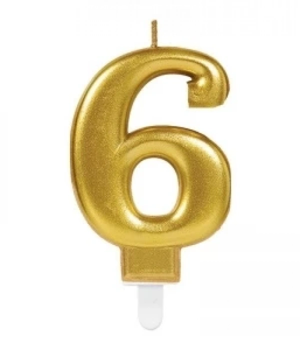 6 Rakam Mum Gold Renk
