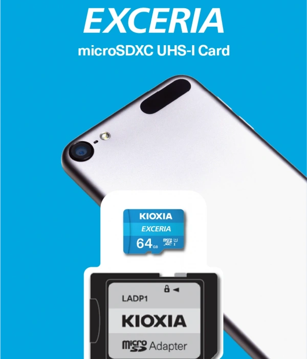 64GB MICRO SDHC C10 100MB/s KIOXIA LMEX1L064GG2