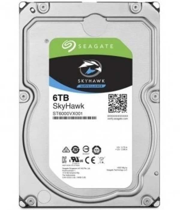 6TB SEAGATE SKYHAWK 256 MB 7/24 RV ST6000VX001