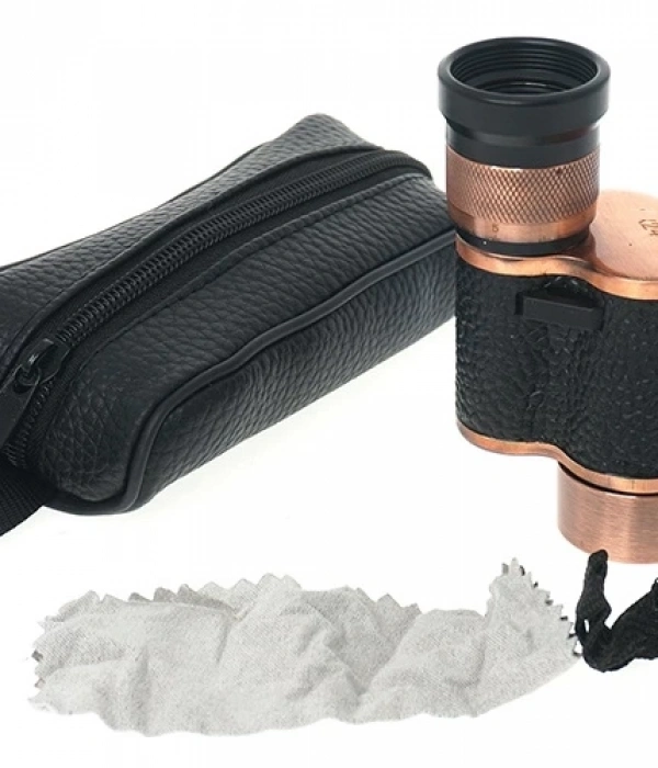 6x24  Baıgısh, Askeri Tarzi Pirinç Ve Deri Kaplamalı, Deri Çantalı Monocular Dürbün Princ