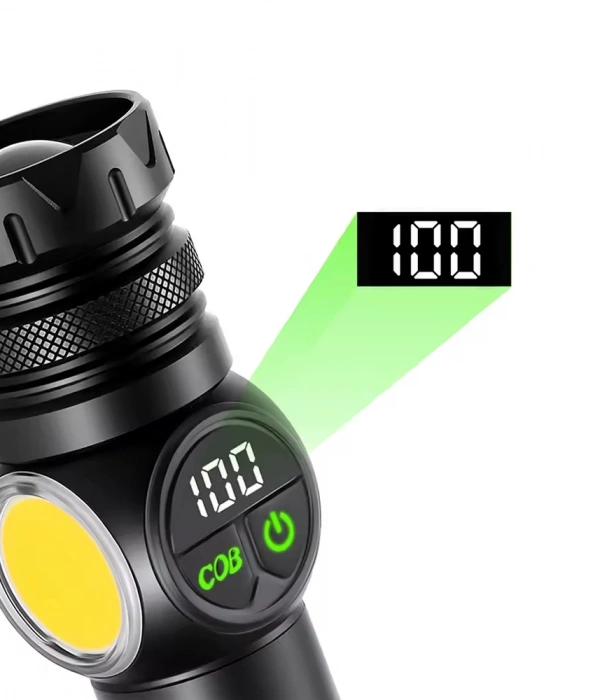 9 Mod Şarjlı Kamp Lambası El Feneri  Wt-704