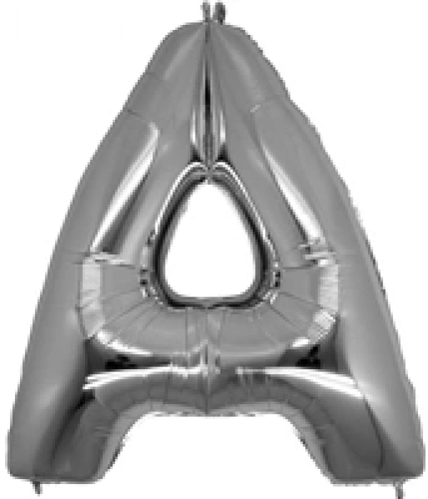 A Harf Folyo Balon Gümüş Renk  40 İnç