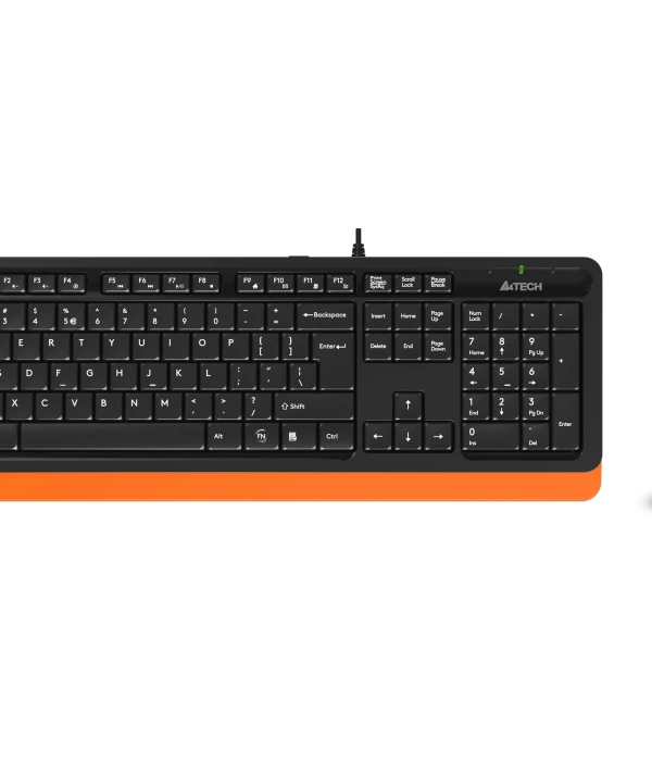 A4 TECH F1010 Q USB TURUNCU MM KLAVYE+OPTİK MOUSE