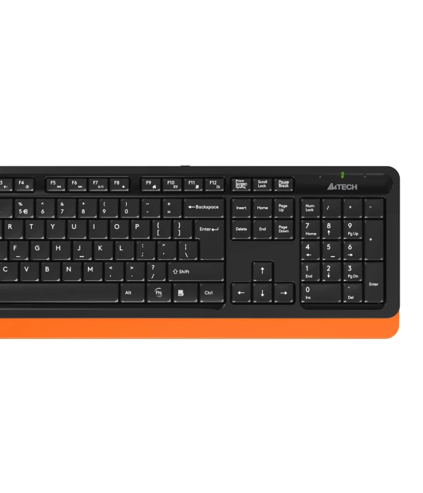 A4 TECH FG1010 Q 2.4 GHZ USB TURUNCU KLAVYE+MOUSE KABLOSUZ SET