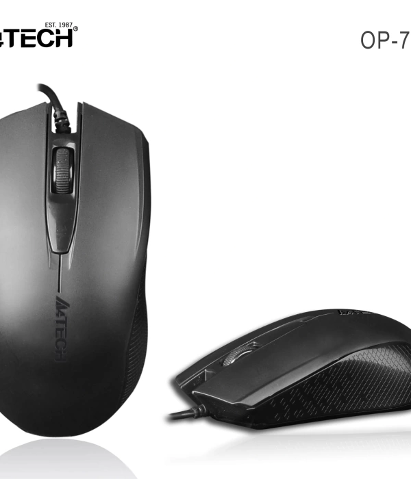 A4 TECH OP-760 USB SİYAH V-TRACK 1000 DPI MOUSE