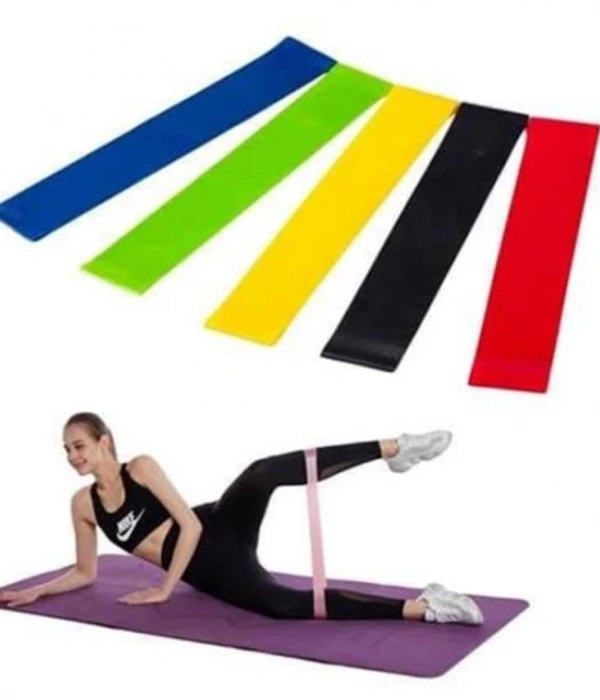 Aerobik Bant 5 Li Pilates Yoga Bandı *