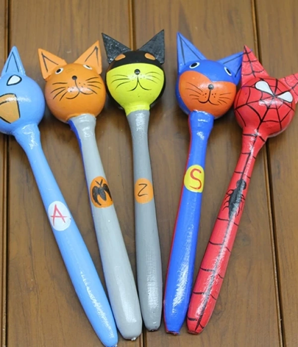 Ahşap 5li Marakas Seti Polos:12