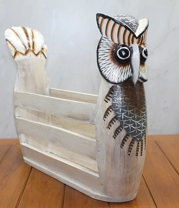 Ahşap Baykuş Gazetelik Okas-9