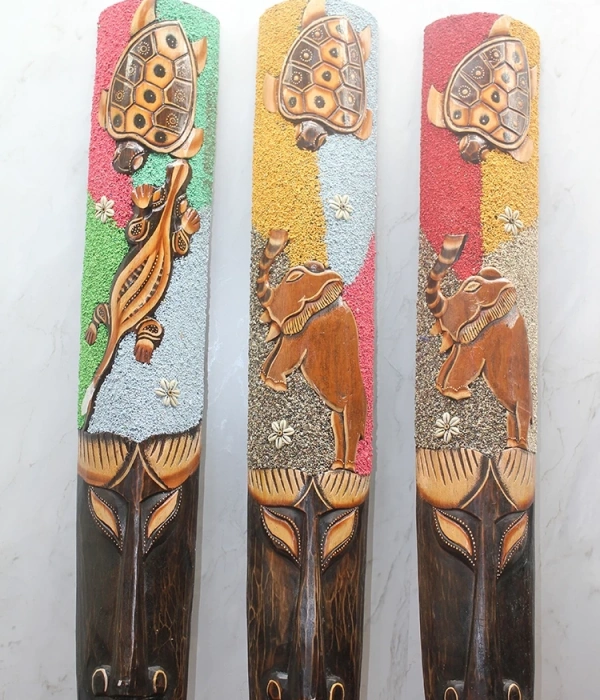 Ahşap Duvara Asmalı 1.metre Maske Galıleo-10