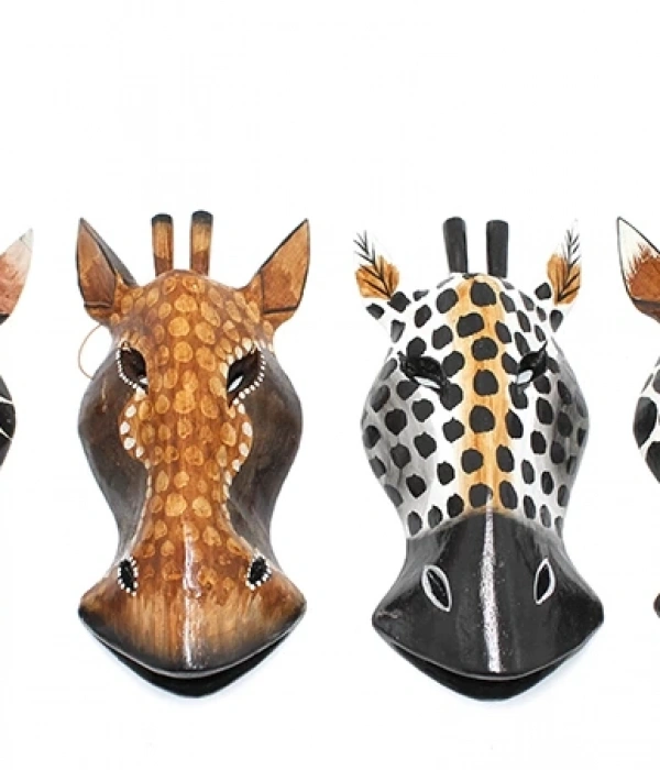 Ahşap Duvara Asmalı 20 Cm Zebra Maske 3galıleo-4